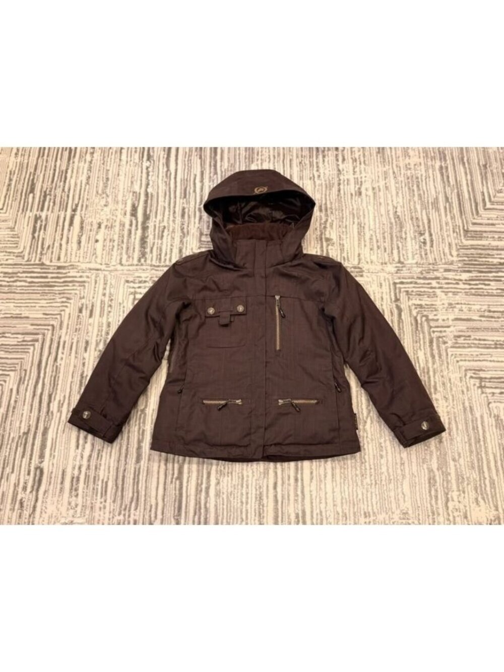 Obermeyer girls size 10 Victoria brown Victoria Ski Snowboard Winter Parka coat